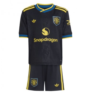 Manchester United Diogo Dalot #2 Tredjetrøje Børn 2025-26 Kortærmet (+ Korte bukser)